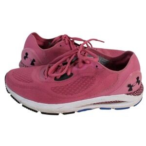 Under Armour HOVR Sonic Womens Running Shoes Pink Mesh Lace Up Low Top Size 9.5
